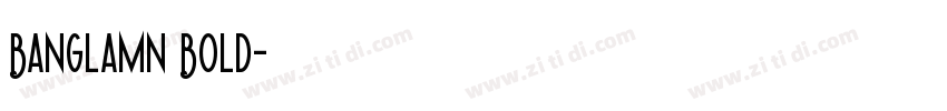 BanglaMN Bold字体转换